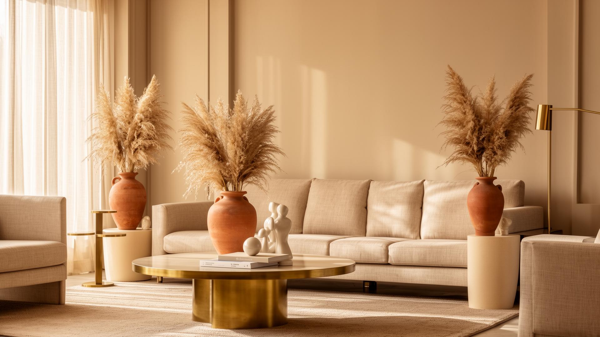 Curated luxury living room with Home Sattva Co. decor